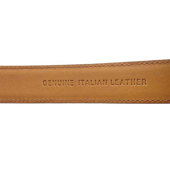 Ralph Lauren Dark Brown Leather Belt with Silver Buckle main image 6